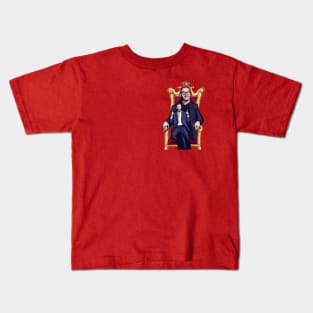 Taskmaster anime style, little Alex Horne sitting on Greg Davies knee - no text Kids T-Shirt